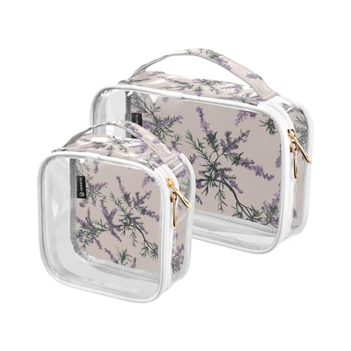 siphylline 2 transparente Reise-Kulturbeutel, TSA-zugelassen, tragbare Make-up-Pinseltasche, Rasierset für Herren siphylline 2 transparente Reise-Kulturbeutel, TSA-zugelassen, tragbare Make-up-Pinseltasche, Rasierset für Herren von siphylline