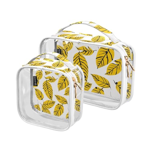 siphylline 2 transparente Reise-Kulturbeutel zum Aufhängen, TSA-zugelassen, tragbare Make-up-Reisetasche, Rasierset für Herren von siphylline