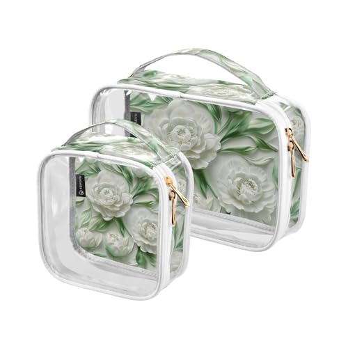 siphylline 2 transparente Reisetaschen, Kulturbeutel, TSA-zugelassen, wasserdicht, Reise-Make-up-Taschen, Rasierset für Herren siphylline 2 transparente Reisetaschen, Kulturbeutel, TSA-zugelassen, wasserdicht, Reise-Make-up-Taschen, Rasierset für Herren von siphylline