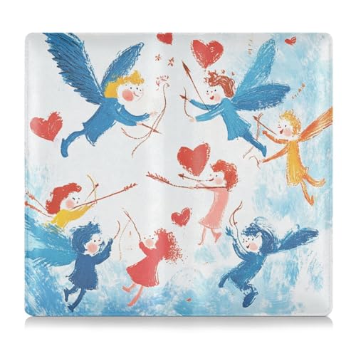 siphylline Cupid Is Flying Pu Leather Car Registration & Insurance Card Holder Document Wallet for Essential Document, Driver License, Cards von siphylline