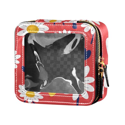 siphylline Daisy Make-up-Tasche, transparent, wasserdicht, Reise-Kulturbeutel, Kosmetiktasche, Organizer für Reisen, Daisy, 1 size von siphylline