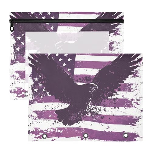 siphylline Federmäppchen, stabile Aufbewahrungstasche für A4-Papier, Briefe, 2 Stück, für Studenten, Schulanfang, Violett, Herz, Vogel siphylline Federmäppchen, stabile Aufbewahrungstasche für A4-Papier, Briefe, 2 Stück, für Studenten, Schulanfang, Violett, Herz, Vogel von siphylline