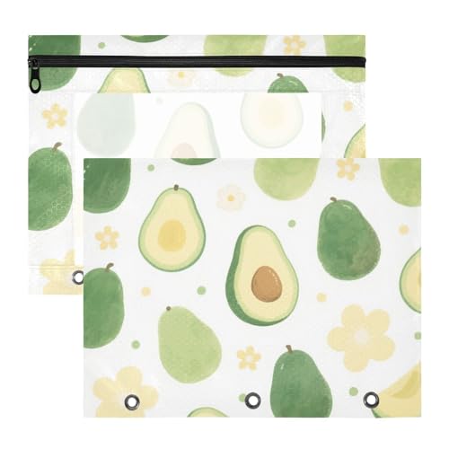 siphylline Federmäppchen mit Sichtfenster, Aufbewahrungstasche für A4-Papier, Briefe, 2 Stück, Lehrer, Klassenzimmer, niedlich, Cartoon, grüne Avocado siphylline Federmäppchen mit Sichtfenster, Aufbewahrungstasche für A4-Papier, Briefe, 2 Stück, Lehrer, Klassenzimmer, niedlich, Cartoon, grüne Avocado von siphylline