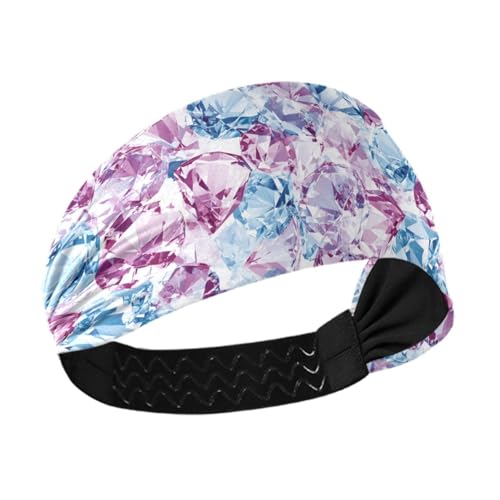 siphylline Geometic Sweet rutschfeste Damen-Stirnbänder, modisch, elastisch, für Damen, zum Waschen des Gesichts, Make-up, Yoga, Wandern von siphylline