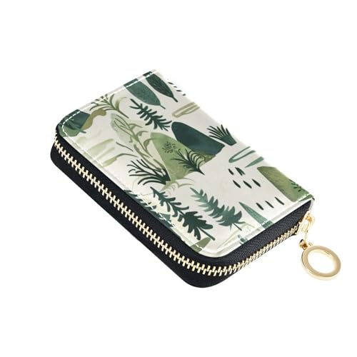 siphylline Herren-Geldbörse aus Leder mit 9 Kartenfächern, RFID-blockierend, Kreditkartenetui mit Reißverschluss von siphylline