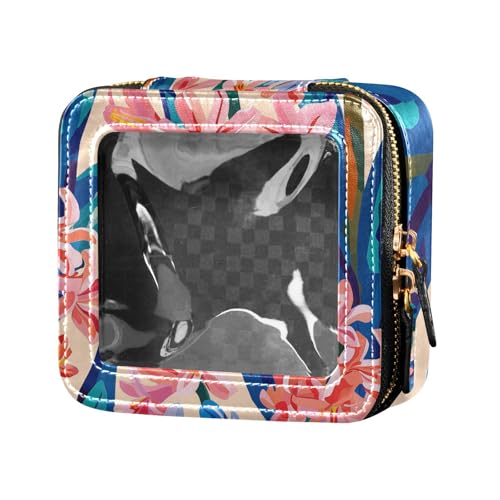 siphylline Hyazinthe Make-up-Tasche für Geldbörse, Leder, Kulturbeutel, Kosmetiktasche für Reisen, Hyazinthe, 1 size von siphylline