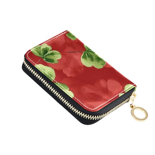 siphylline Kartenetui aus Leder mit 9 Kartenfächern, RFID-blockierend, Kartenetui für Damen mit Reißverschluss von siphylline