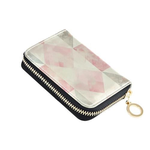 siphylline Kartenetui für Herren, aus Leder, mit RFID-blockierendem Kreditkartenetui mit Reißverschluss, Pastellfarben und cremefarben von siphylline