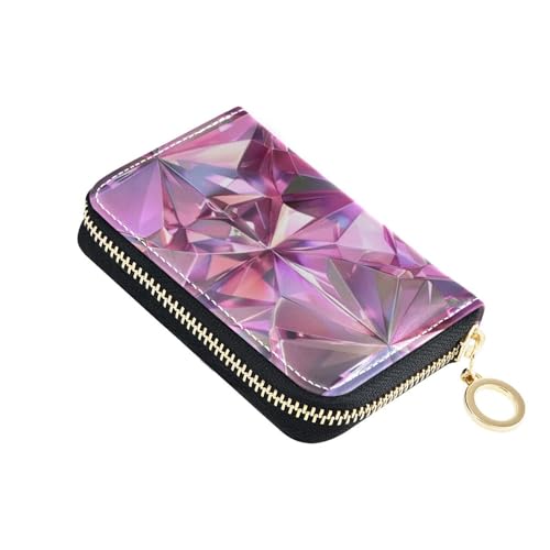 siphylline Kartenetui für Herren aus Kunstleder mit 2 Geldfächern, RFID-blockierend, mit Reißverschluss von siphylline