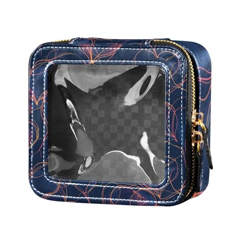 siphylline Kleine Make-up-Tasche mit Herzmotiv, Kulturbeutel, Make-up-Organizer für Reisen, herz, 1 size von siphylline