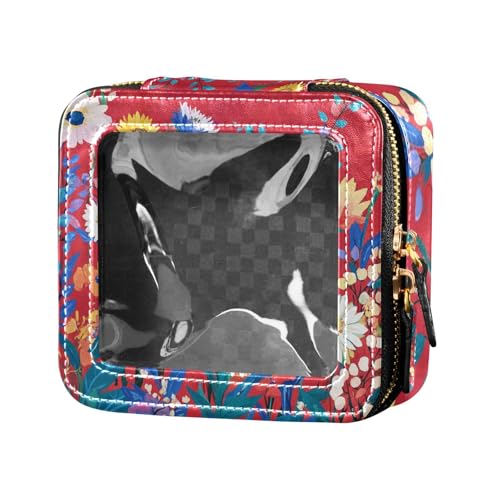 siphylline Kosmetiktasche mit Frühlingsblumen, Sonnenblumen, transparent, kleine Reise-Kulturbeutel, kleine Kosmetiktasche für Geldbörse für Reisen, Frühlingsblumen, Sonnenblumen, 1 size von siphylline