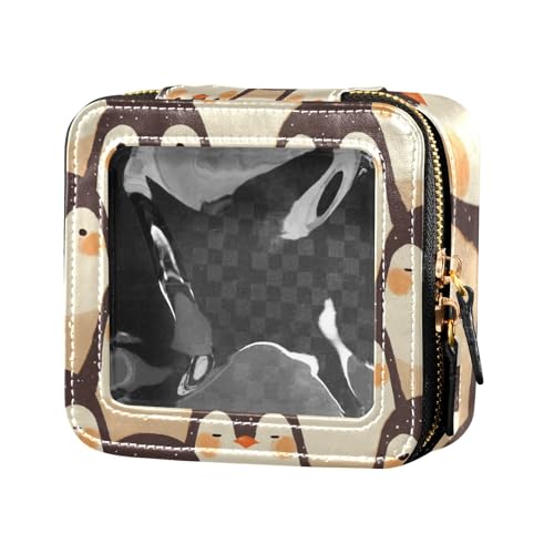siphylline Kosmetiktasche mit niedlichem Cartoon-Pinguin, transparent, mit Reißverschluss, Make-up-Organizer zum Fliegen, Niedlicher Cartoon-Pinguin, 1 size von siphylline