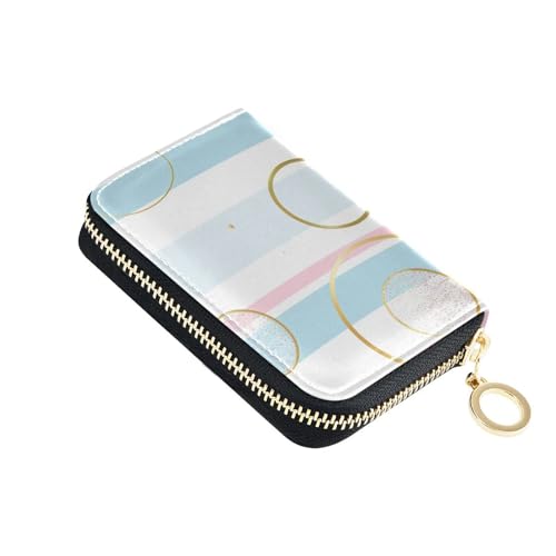 siphylline Kreditkartenetui aus Leder mit 2 Geldfächern, RFID-blockierend, kleines Kreditkartenetui mit Reißverschluss von siphylline