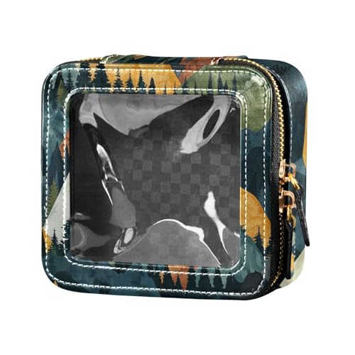 siphylline Kulturbeutel, Motiv: Naturberg, niedlich, Reise-Make-up-Tasche, Organizer für Reisen, Nature Mountain Design, 1 size von siphylline