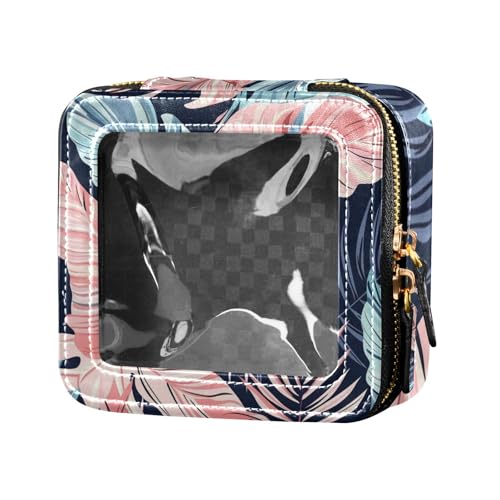 siphylline Kulturbeutel für Damen, Motiv: tropische Pflanzen, niedlich, transparent, Kulturbeutel, Nagellack-Organizer-Tasche, Tropische Pflanzen, 1 size von siphylline