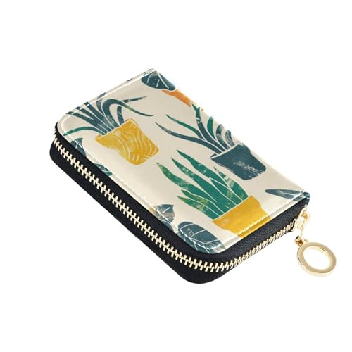 siphylline Ledergeldbörse mit 2 Geldfächern, RFID-blockierendem Kartenhalter für Herren, mit Reißverschluss von siphylline