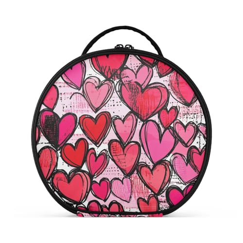 siphylline Lovoiletry Taschen mit Fächern und Griff, wasserdichte Make-up-Tasche für Damen, mit verstellbaren Trennwänden, 27,9 cm von siphylline