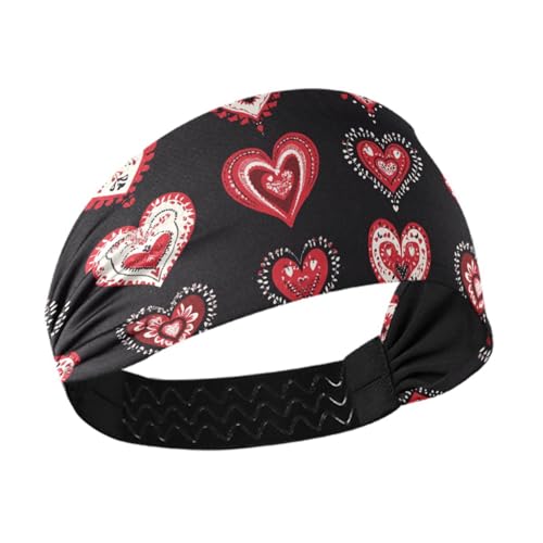 siphylline Mail Ethnische Kunst, rutschfest? Stoff-Stirnbänder für Damen, elastische, breite Stirnbänder für Damenhaar, Fitnessstudio, Fußball, täglichen Gebrauch, Gesichtswäsche von siphylline