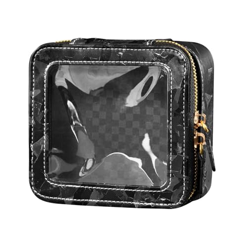 siphylline Make-up-Tasche, unregelmäßig, graue Punkte, wasserdicht, transparent, Reise-Kulturbeutel, Make-up-Organizer für Reisen, Unregelmäßige graue Punkte, 1 size von siphylline