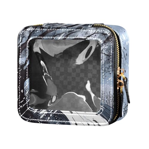 siphylline Make-up-Tasche für Geldbörse, Kulturbeutel mit Reißverschluss, Hautpflege-Tasche zum Fliegen, Starker Wind sintflutartiger Regen, 1 size von siphylline