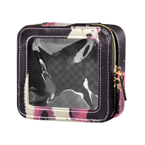 siphylline Make-up-Tasche im Retro-Stil, Eisbär, transparent, für Geldbörse, Kulturbeutel, Kosmetiktasche für Reisen, Eisbär im Retro-Stil, 1 size von siphylline