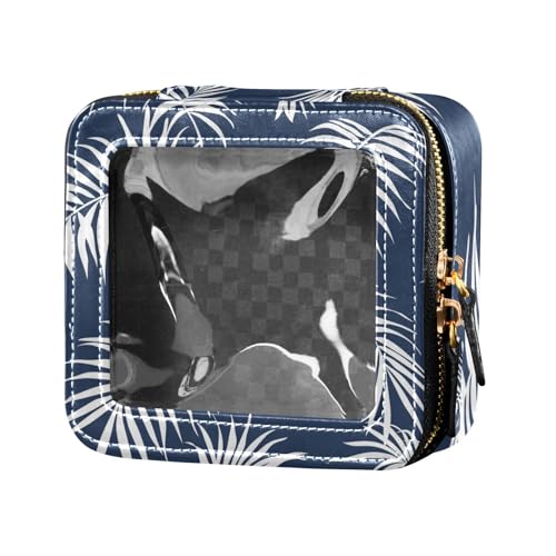 siphylline Palm Clear Make Up Bag Kulturbeutel mit Reißverschluss Kosmetiktasche Organizer Etui für Reisen, Palm, 1 size von siphylline