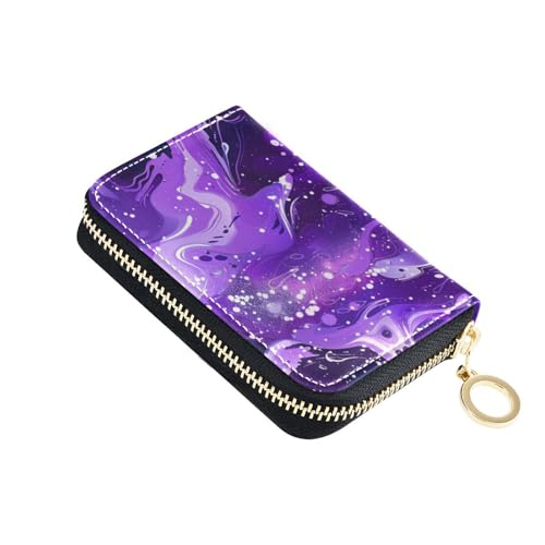 siphylline Purple Universe Damen-Geldbörse aus Leder mit Cion-Geldbörse, RFID-blockierend, Kartenetui mit Reißverschluss siphylline Purple Universe Damen-Geldbörse aus Leder mit Cion-Geldbörse, RFID-blockierend, Kartenetui mit Reißverschluss von siphylline
