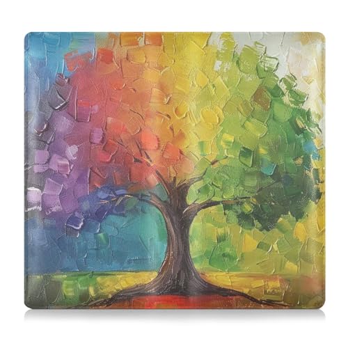 siphylline Rainbow Tree Green Leather Car Registration & Insurance Card Holder Essential Wallet Case for Cards, Essential Document, Driver License Vehicle Paperwork, Rainbow Tree Green, 1 size von siphylline