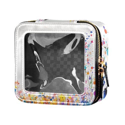 siphylline Schicke Make-up-Tasche mit Schmetterlings-Motiv, transparent, Reise-Kulturbeutel, Kosmetiktasche für Damen, Schicker Schmetterling, 1 size von siphylline