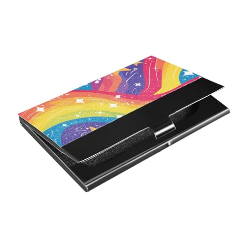 siphylline Schlanker Reise-Visitenkartenhalter mit Leder- und Edelstahlfach zum Schutz Ihrer Karten von siphylline