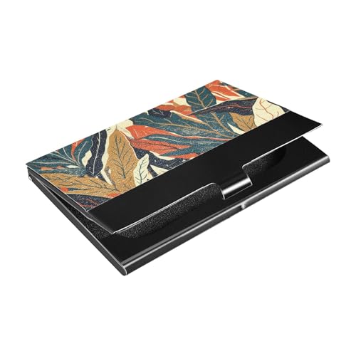 siphylline Ultradünner Visitenkartenhalter mit Leder- und Edelstahletui mit Kartenhalter zum Schutz Ihrer Karten von siphylline