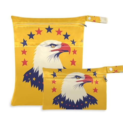 siphylline Wiederverwendbare Baby-Wickeltasche, 2 Stück, Reiseutensilien zum Fliegen, mit Griffen für Reisen, Pool National Memorial Bird von siphylline