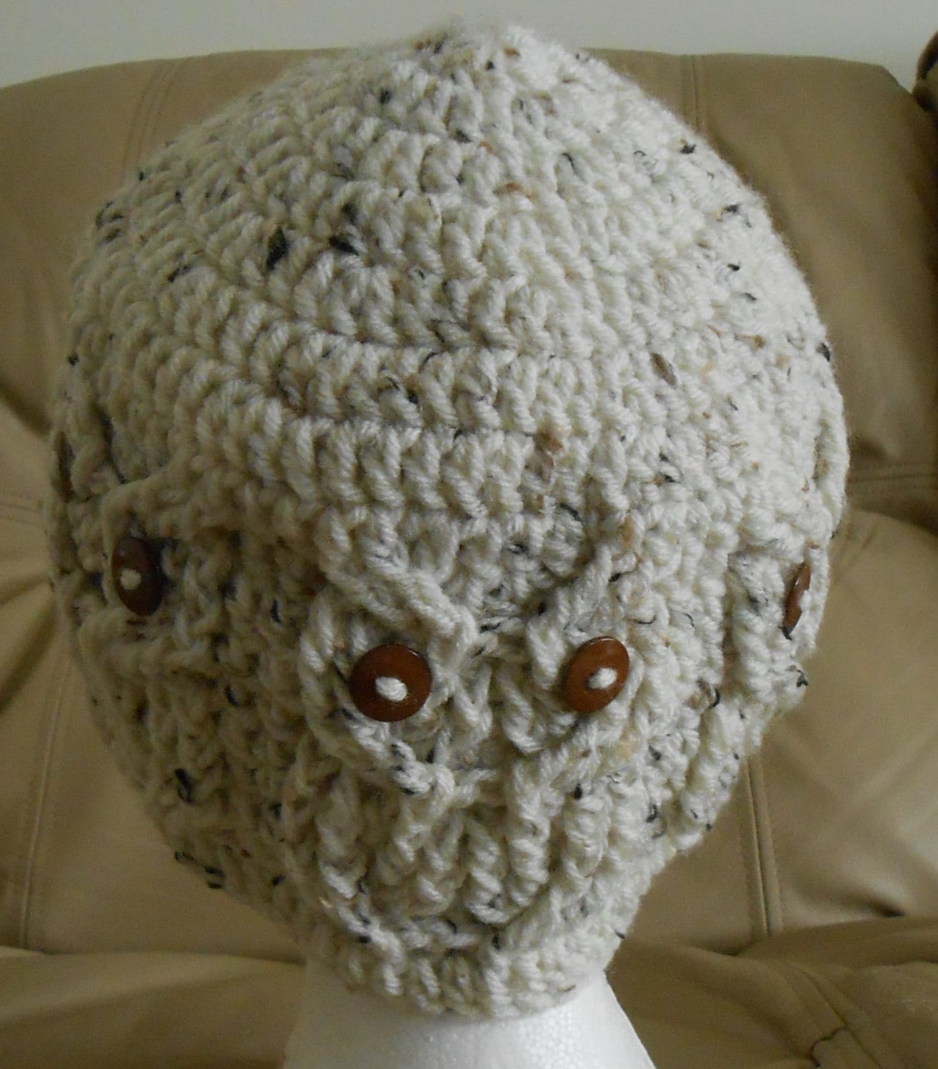 Erwachsene Eule Hoot Hat Beige Multi von sissy5966