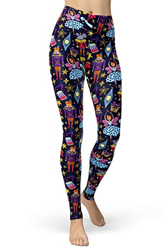 sissycos Damen Leggings Winter Weihnachten 16D Druck Bunte Stretch Langhose von sissycos