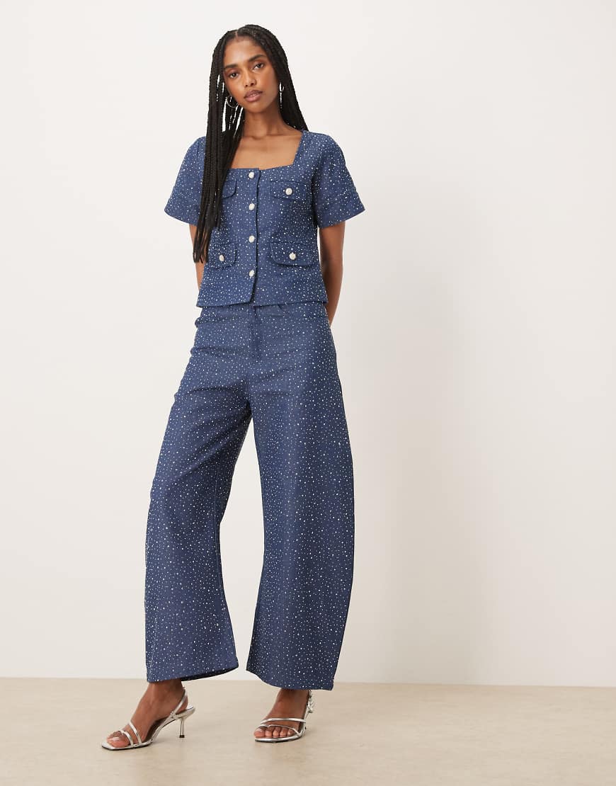 Sister Jane - Daze - Verzierte Jeans in Blau, Kombiteil von sister jane