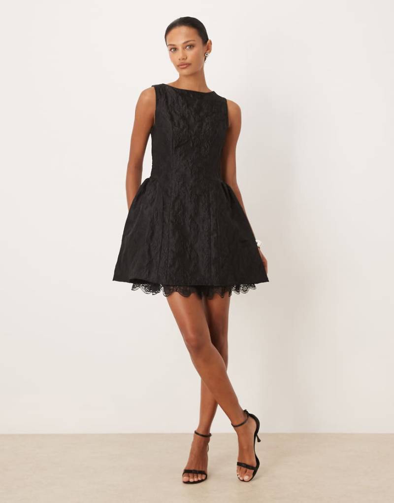 Sister Jane - Screenplay - Jacquard-Minikleid in Schwarz von sister jane