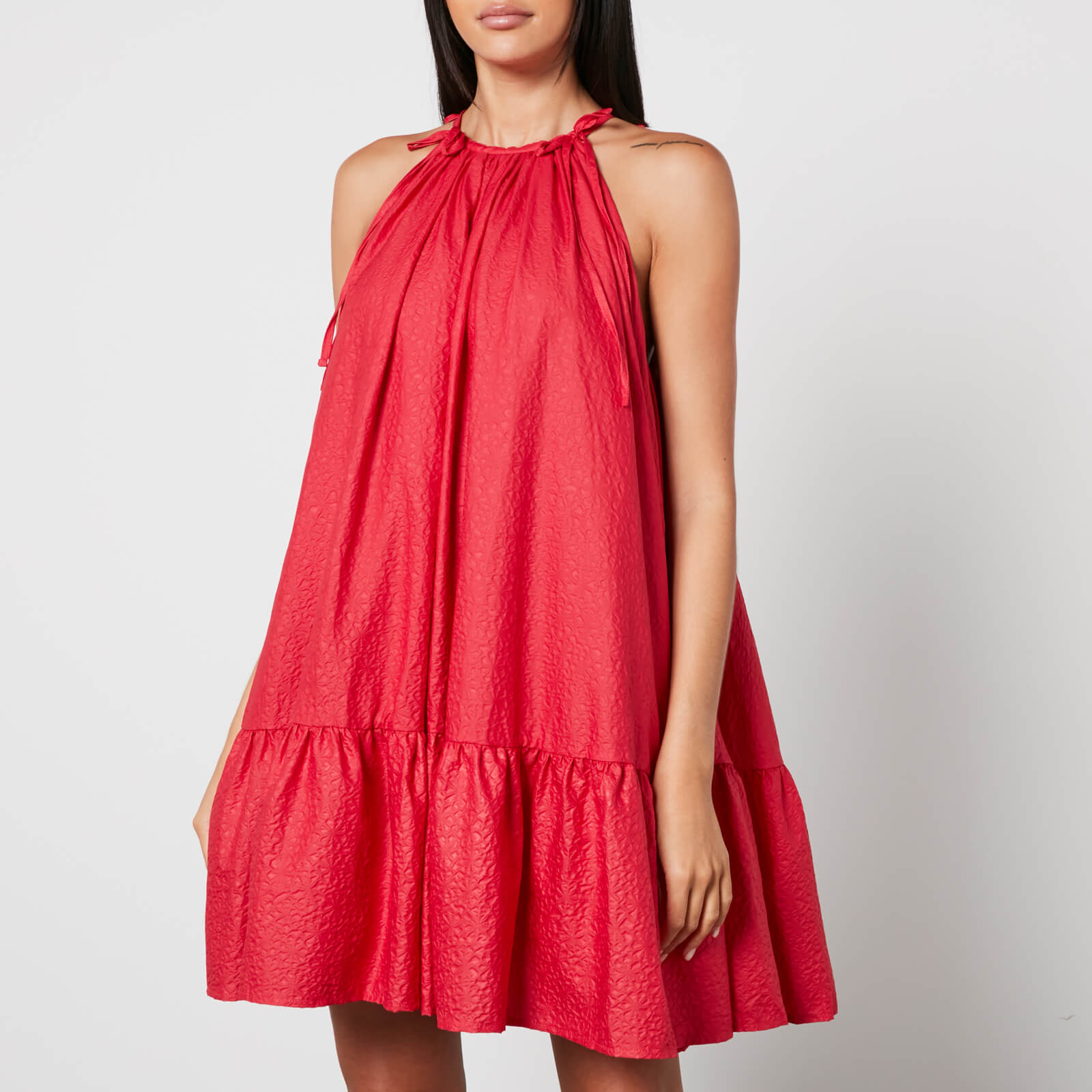 Sister Jane Carnelian Cloqué Halterneck Dress - L/UK 14 von sister jane