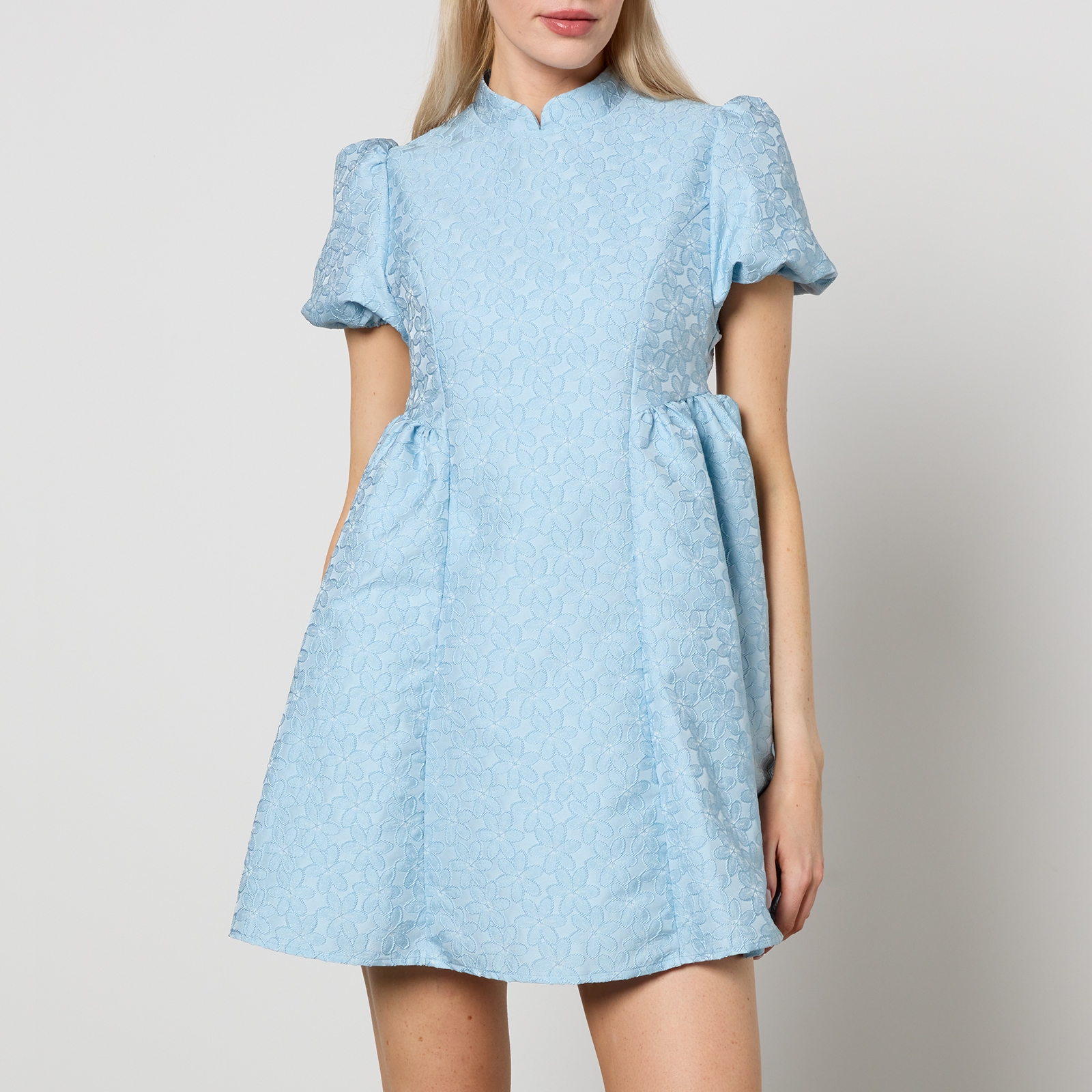 Sister Jane Women's Nara Jacquard Mini Dress - Blue - MP/UK 12 von sister jane