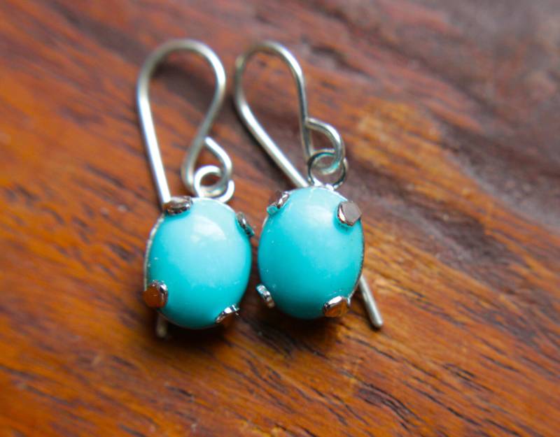 20x30 Campitos Türkis Ohrhänger von sistersilver