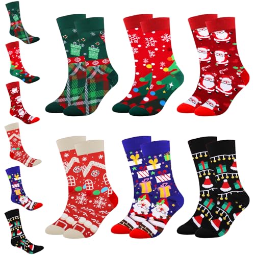 sitarcmin 6 Paar Neue Weihnachtssocken Baumwolle, Lustige Weihnachten Socken für Damen Frauen, Christmas Socks mit Cartoon-Mustern, Bunte Weihnachtsstrümpfe für Geschenke sitarcmin 6 Paar Neue Weihnachtssocken Baumwolle, Lustige Weihnachten Socken für Damen Frauen, Christmas Socks mit Cartoon-Mustern, Bunte Weihnachtsstrümpfe für Geschenke von sitarcmin