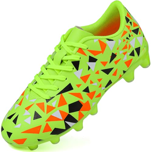 situkeke Fußballschuhe Kinder Teens Draußen Fussballschuhe Jungen Athletics Trainingsschuhe Mädchen Outdoor Spikes Football Schuhe Unisex Grün 38 EU von situkeke