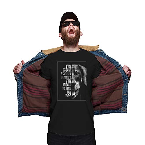 Dobermann Unisex T-Shirt Face Hundemotiv Dobi Dobby Pinscher Doberman Größe 3XL von siviwonder