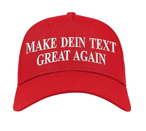 siviwonder Make Great Again Cap 2024 – Rote Trump Stil Basecap – Individuell Bestickt mit Wunschtext – Wahl Mütze für Männer & Damen – USA Patriot Kappe – Dein Text Great Again Stickerei von siviwonder