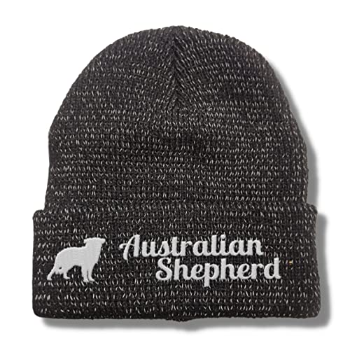 siviwonder Australian Shepherd reflektierende Mütze Stickerei Hund Winter Strickmütze reflex Beanie warm von siviwonder
