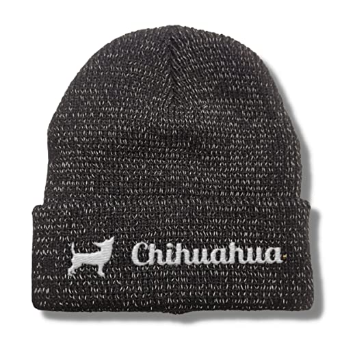 siviwonder Chihuahua reflektierende Mütze Stickerei Hund Winter Strickmütze reflex Beanie warm von siviwonder