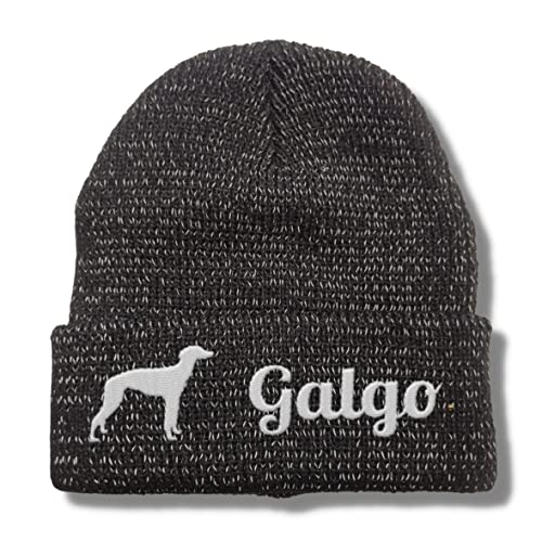siviwonder Galgo reflektierende Mütze Stickerei Hund Winter Strickmütze reflex Beanie warm von siviwonder
