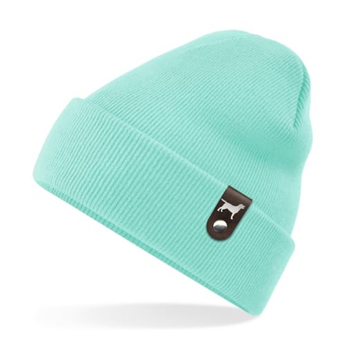 siviwonder Labrador Labby Mütze Patch Leder Gassi Beanie Strickmütze Warm Herren Damen Retriever Lab Farbe Mintgrün siviwonder Labrador Labby Mütze Patch Leder Gassi Beanie Strickmütze Warm Herren Damen Retriever Lab Farbe Mintgrün von siviwonder