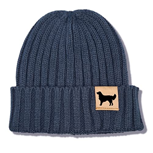siviwonder Mütze Golden Retriever Goldie Gassi Beanie Strickmütze Witzig Spruch Warm Herren Damen Herbst Hund Farbe Navy von siviwonder
