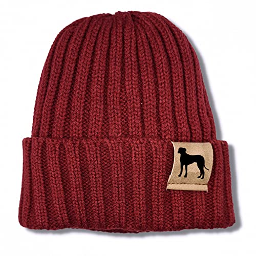 siviwonder Mütze Rhodesian Ridgeback Gassi Beanie Strickmütze Witzig Spruch Warm Herren Damen Herbst Hund Farbe Burgundy siviwonder Mütze Rhodesian Ridgeback Gassi Beanie Strickmütze Witzig Spruch Warm Herren Damen Herbst Hund Farbe Burgundy von siviwonder