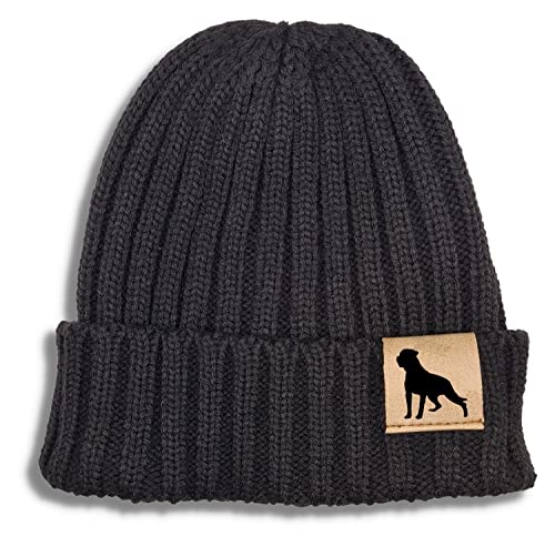 siviwonder Mütze Rottweiler Rottie Gassi Beanie Strickmütze Witzig Spruch Warm Herren Damen Herbst Hund Farbe Black von siviwonder